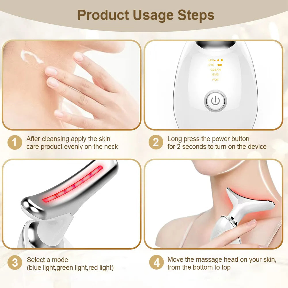 Facial Micro-current Neck Face Lifting Massager