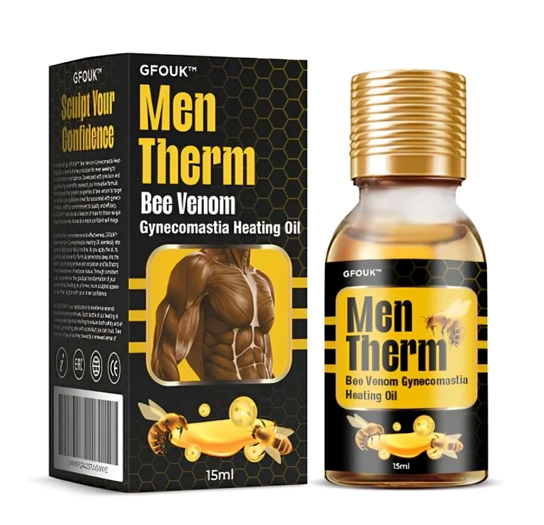 Aceite para calefacción MenTherm Bee Venom Ginecomastia