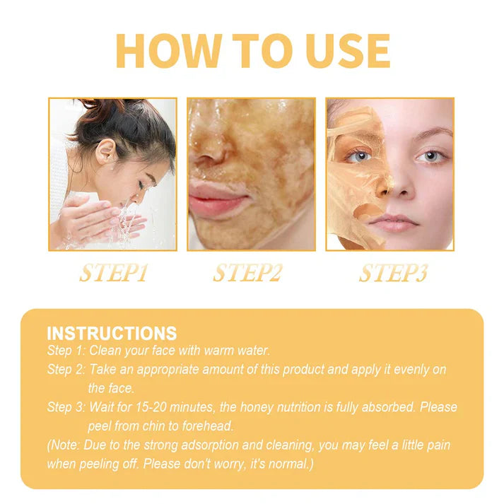 HONEY MOISTURISING PEEL OFF FACE MASK