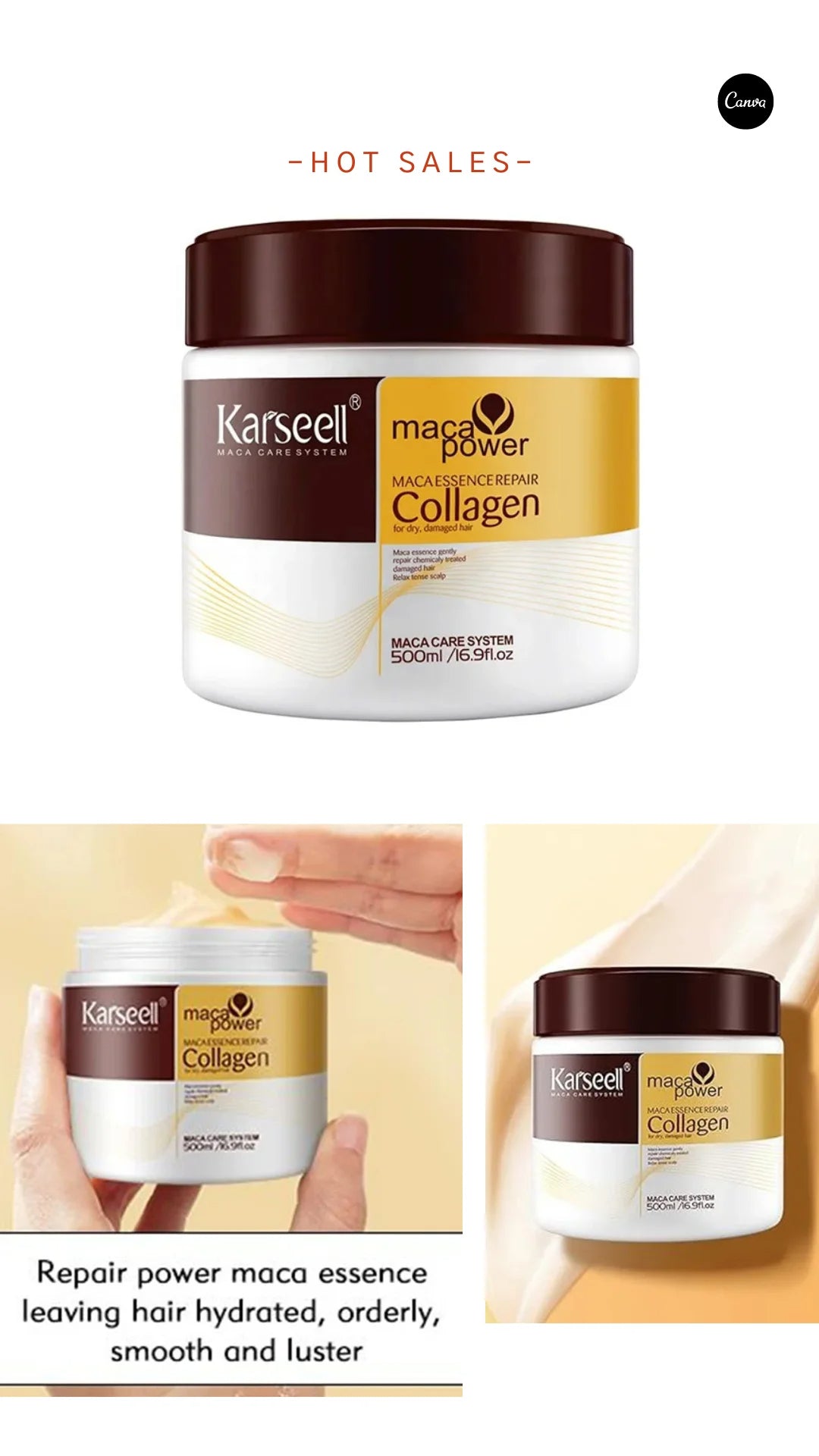 Karseell Collagen Haarmaske 