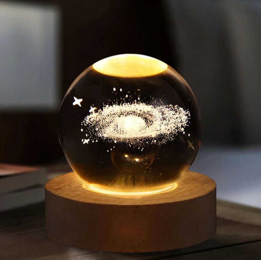 Crystal Galaxy Lamp