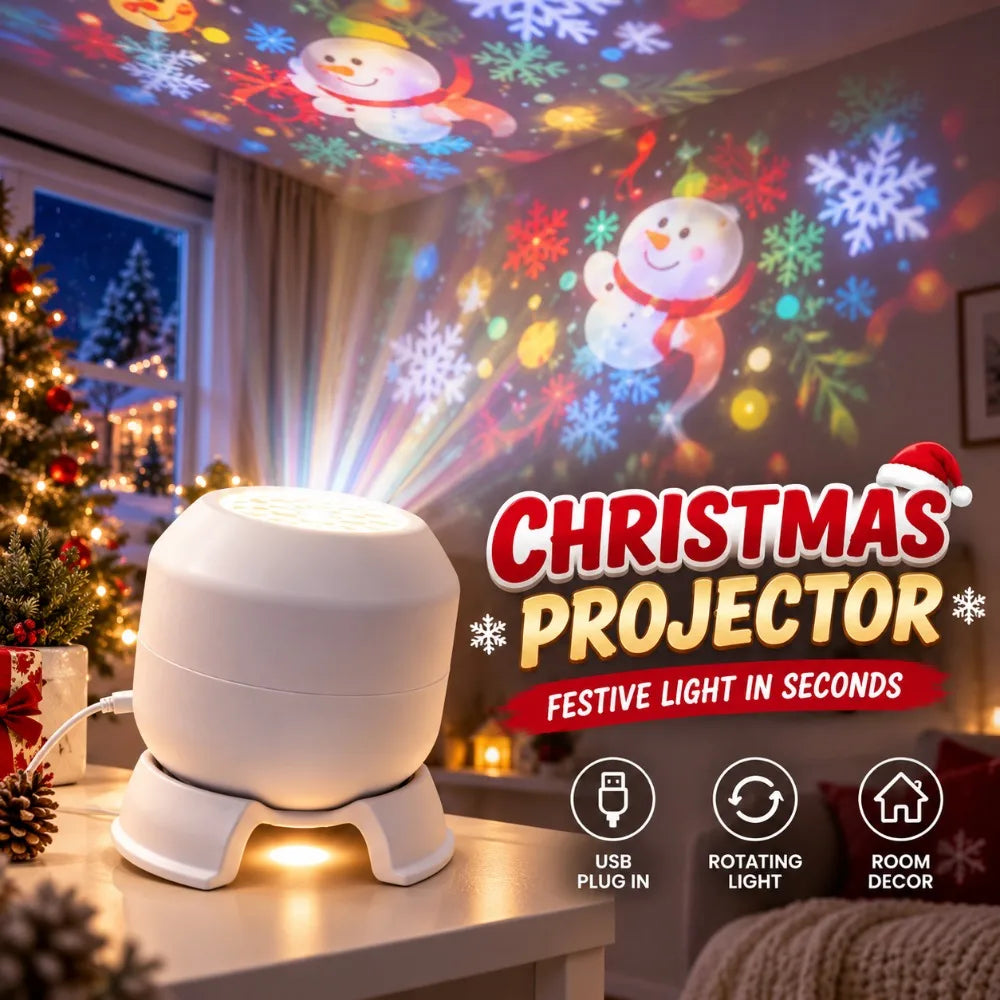 SantaSky™ Projector 🎅🌌 — Magical Holiday Lights at Home