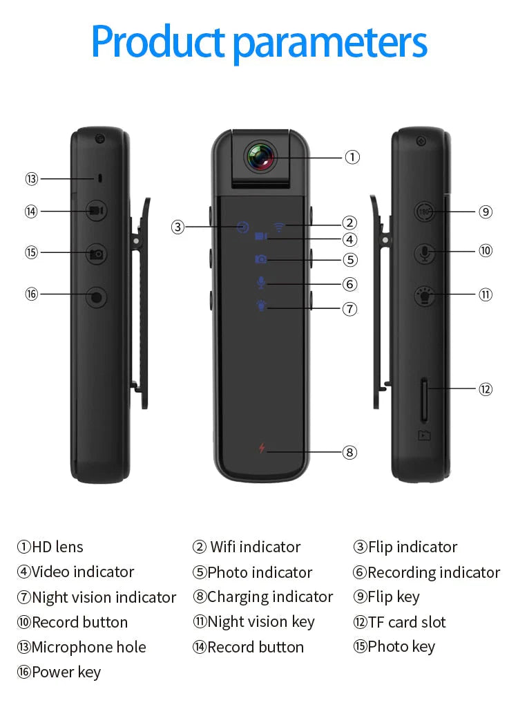 MINI CÁMARA WIFI PORTÁTIL HD