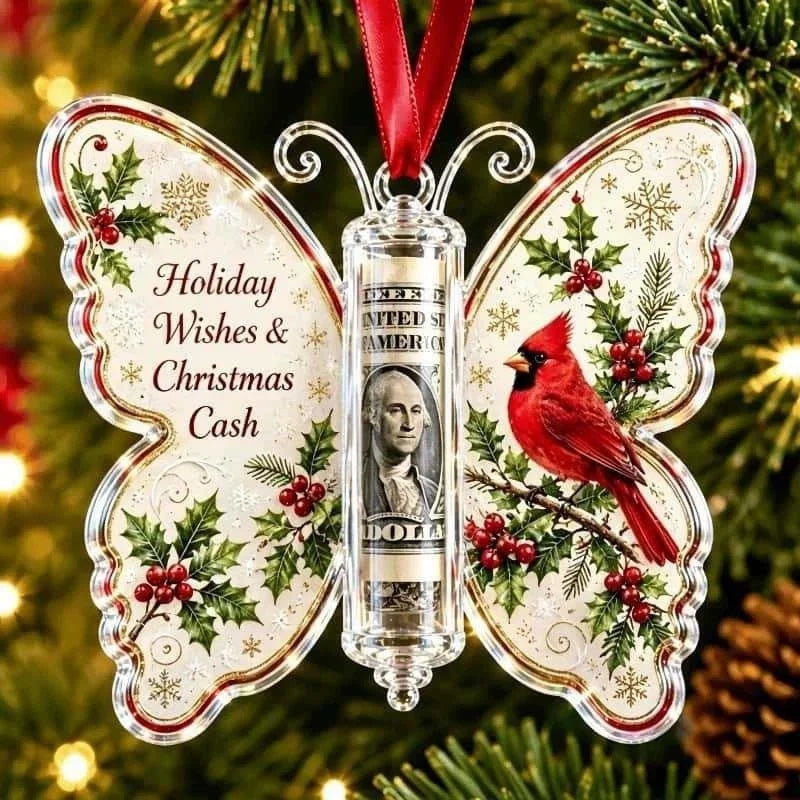 ButterflyGift™ Ornament 🦋🎄 — Beautiful Cash Gift Keepsake