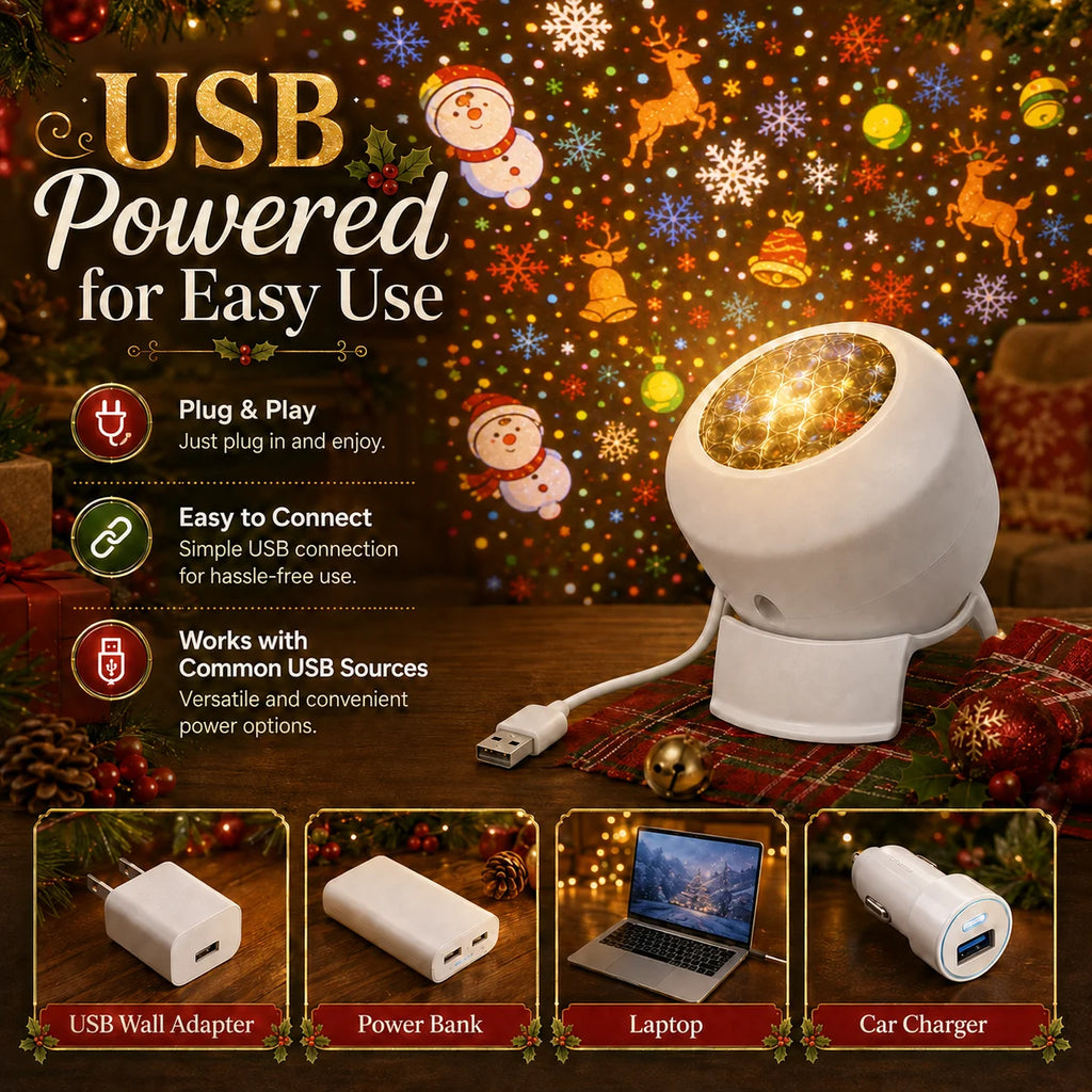 SantaSky™ Projector 🎅🌌 — Magical Holiday Lights at Home