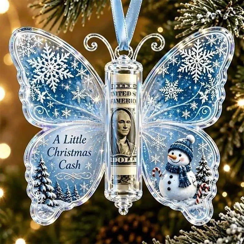 ButterflyGift™ Ornament 🦋🎄 — Beautiful Cash Gift Keepsake