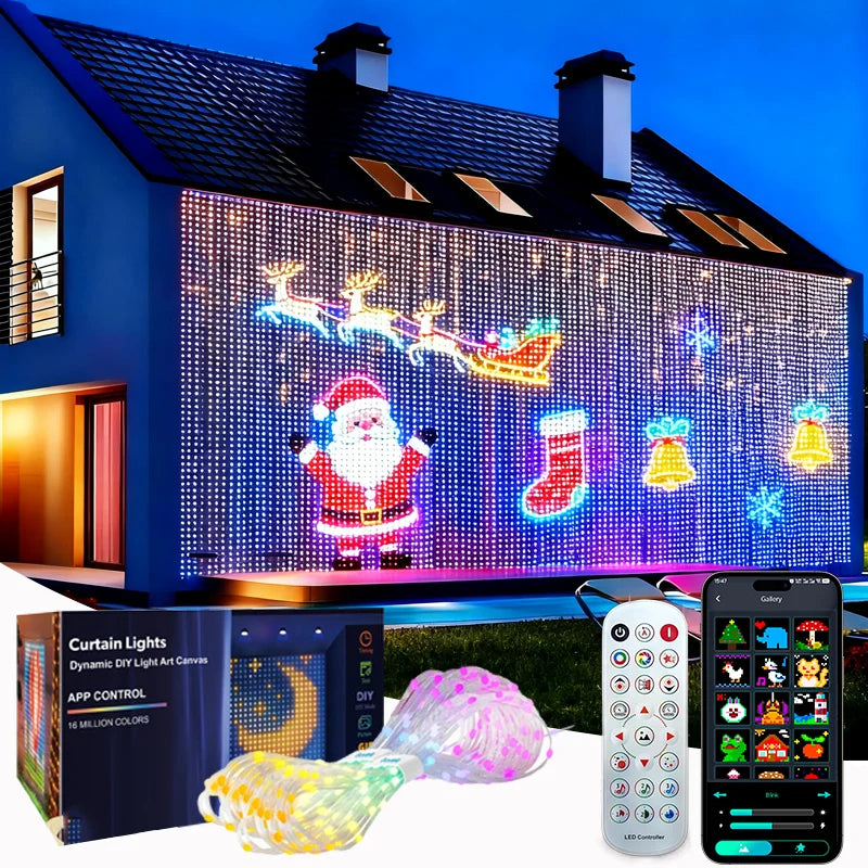MerryMesh™ Lights 🎄✨ — Smart Christmas Net & Wall Glow