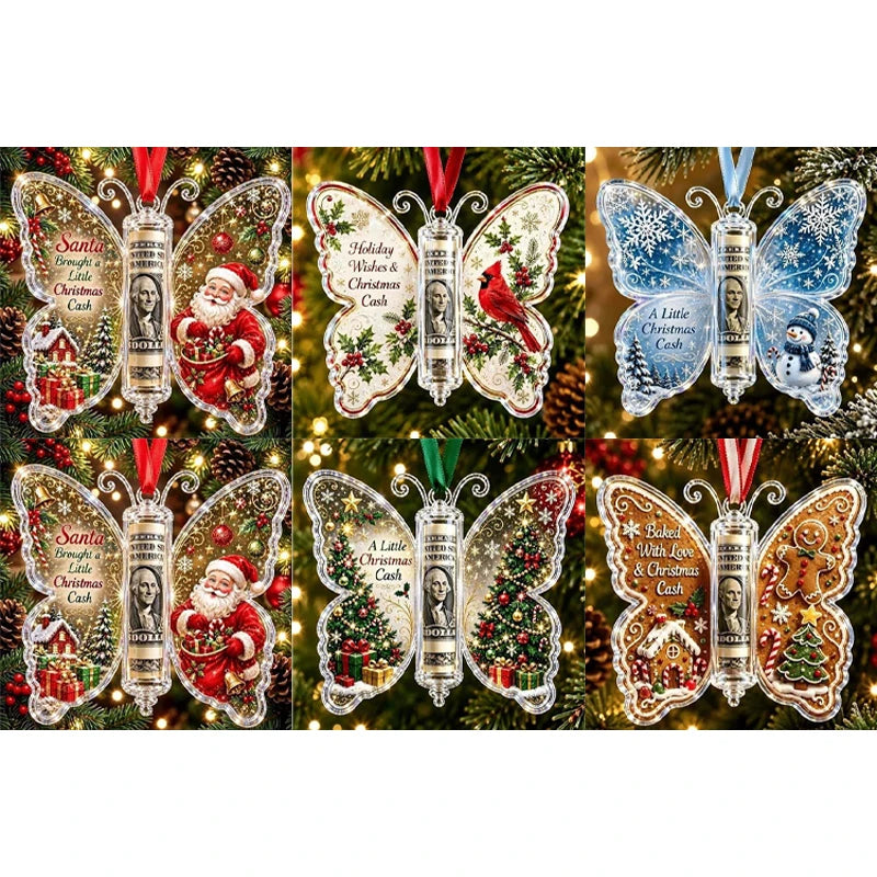 ButterflyGift™ Ornament 🦋🎄 — Beautiful Cash Gift Keepsake