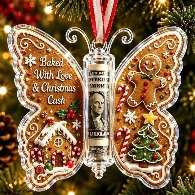 ButterflyGift™ Ornament 🦋🎄 — Beautiful Cash Gift Keepsake