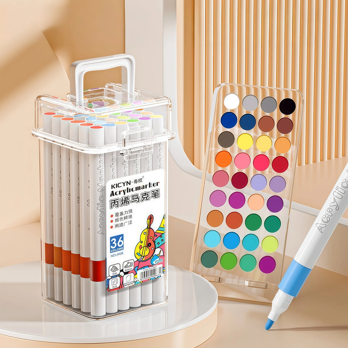 Washable Non-bleeding Stackable Colored Pencils