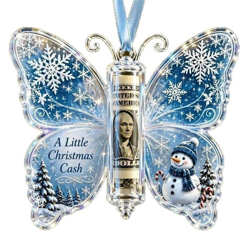 ButterflyGift™ Ornament 🦋🎄 — Beautiful Cash Gift Keepsake
