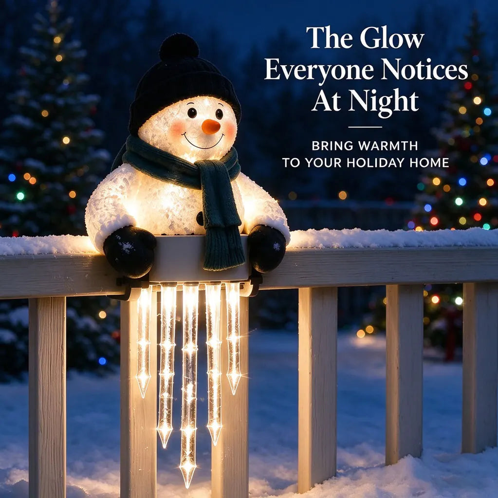SnowGlow™ ⛄✨ — Magical Snowman Icicle Lights