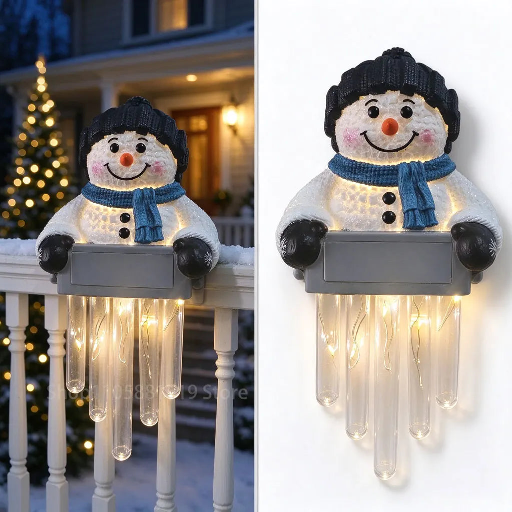 SnowGlow™ ⛄✨ — Magical Snowman Icicle Lights