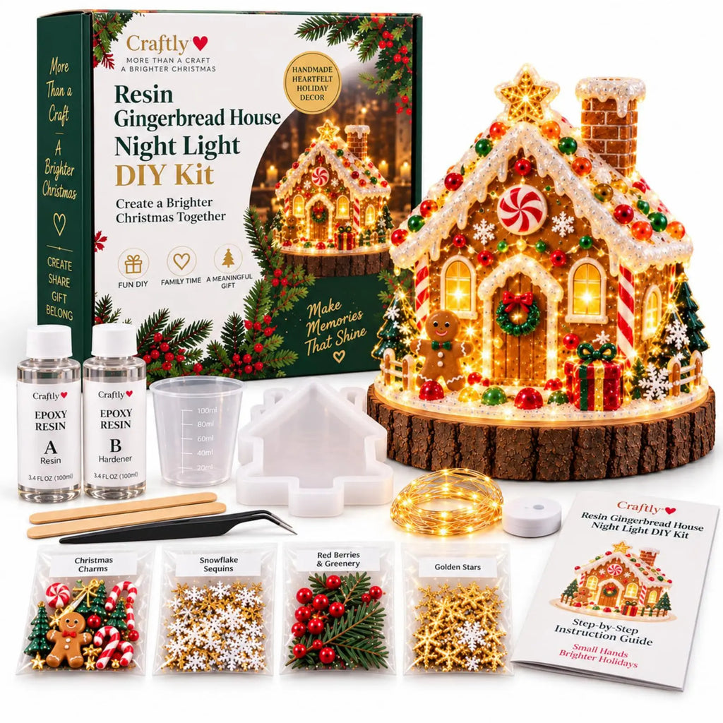 ResinGlow™ 🎄✨ — DIY Christmas Tree Night Light Kit