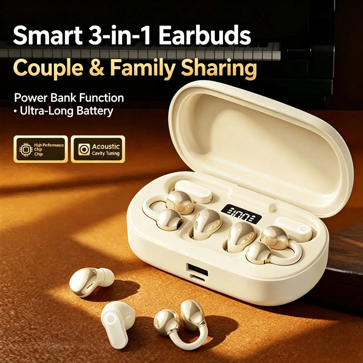 PowerBuds AuraCharge