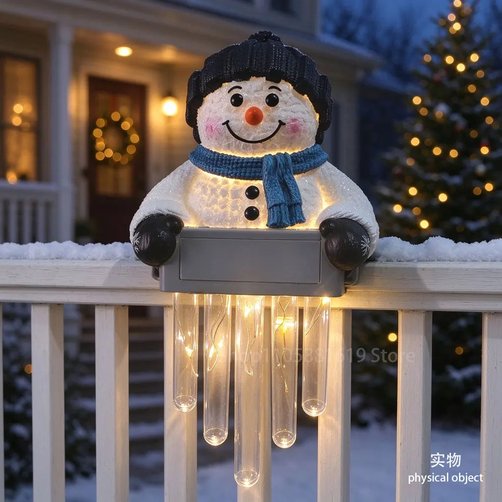 SnowGlow™ ⛄✨ — Magical Snowman Icicle Lights