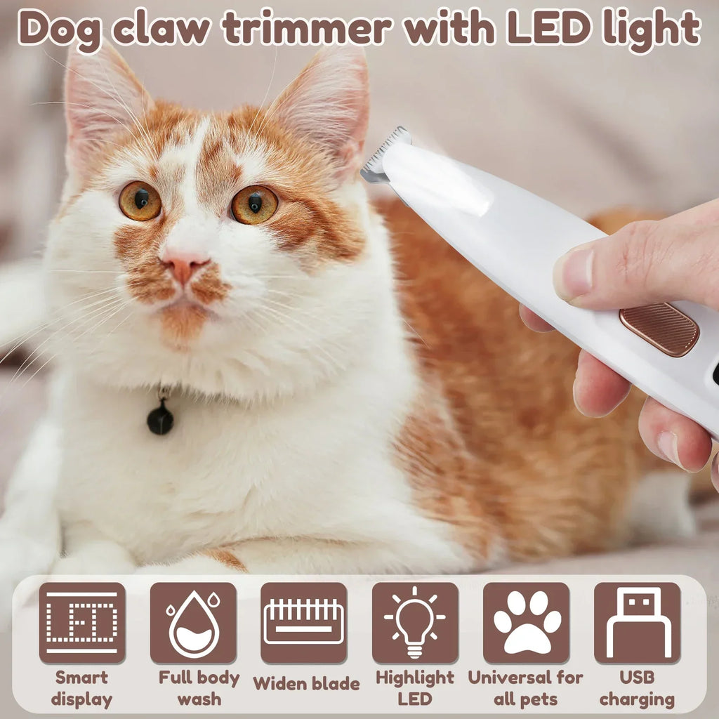 GlowGroom™ Clipper 💡🐾 — LED Precision, Stress-Free Trims