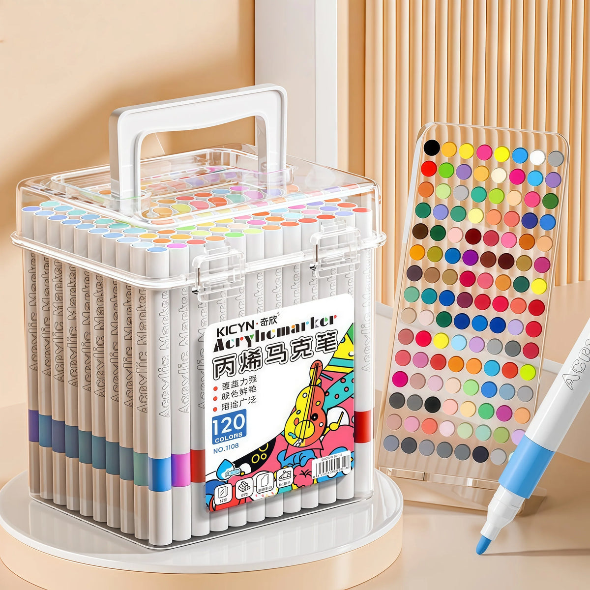 Washable Non-bleeding Stackable Colored Pencils