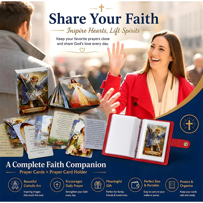 FaithKeeper™ Card Holder ✝️🤎 — Protect Your Holy Cards in Style