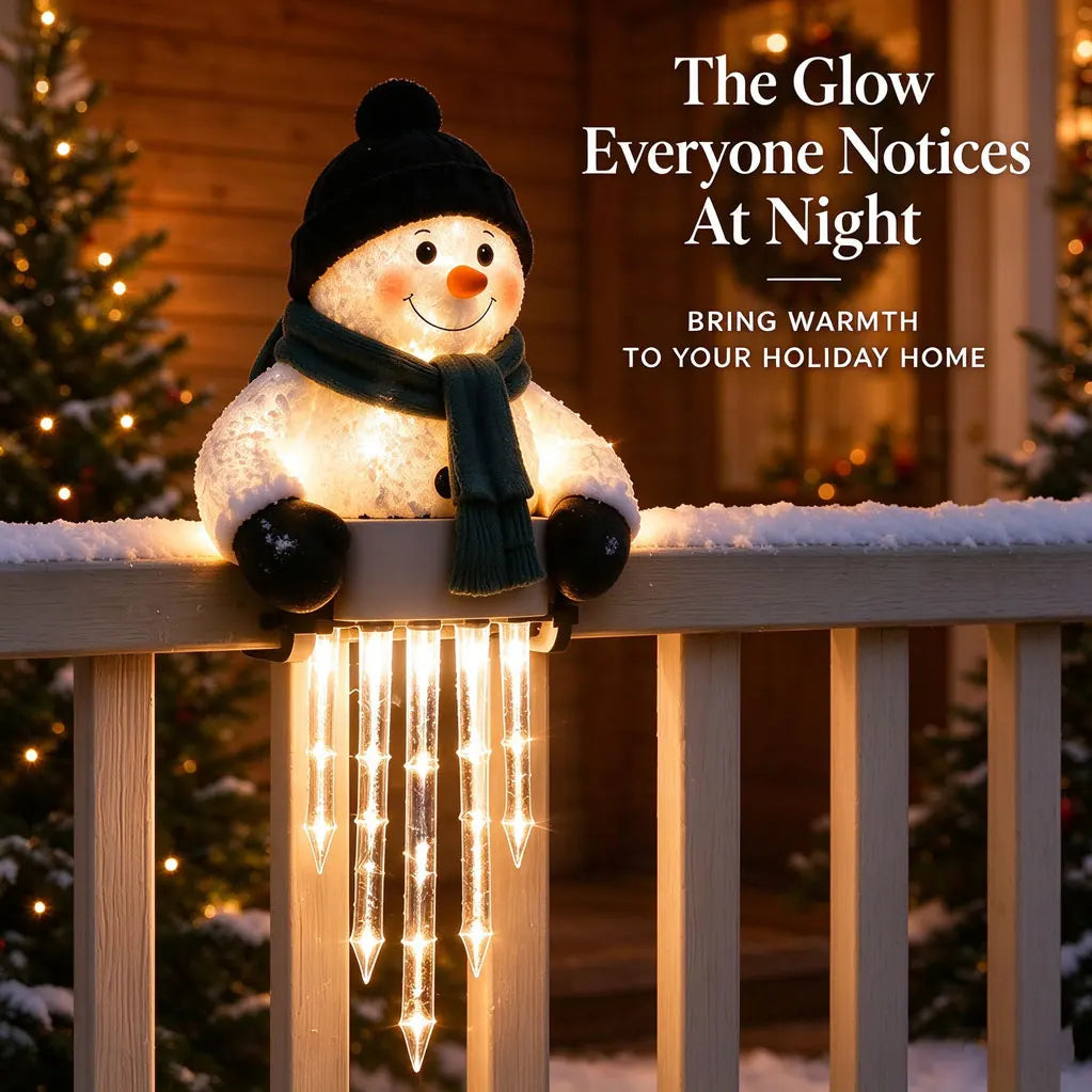 SnowGlow™ ⛄✨ — Magical Snowman Icicle Lights