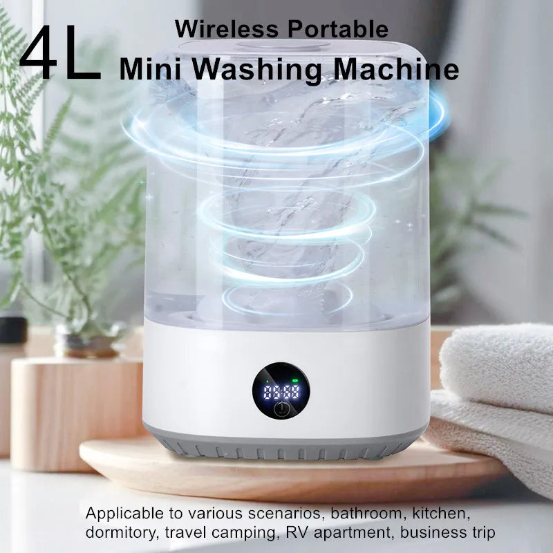 FreshWear Mini Washer – Quick, Hygienic & Effortless Cleaning!