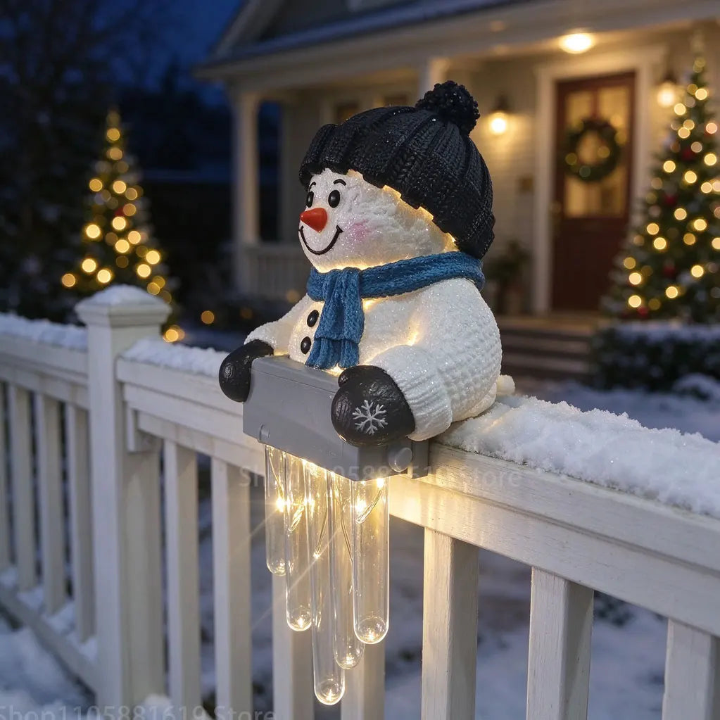 SnowGlow™ ⛄✨ — Magical Snowman Icicle Lights