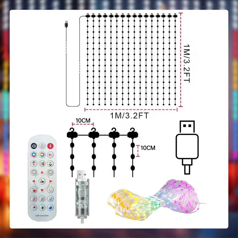MerryMesh™ Lights 🎄✨ — Smart Christmas Net & Wall Glow