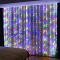 Christmas Lights 300LED Fairy String Curtain Lights 8 Mode Remote USB Festoon Christmas Decor For Home Holiday New Year Lamp