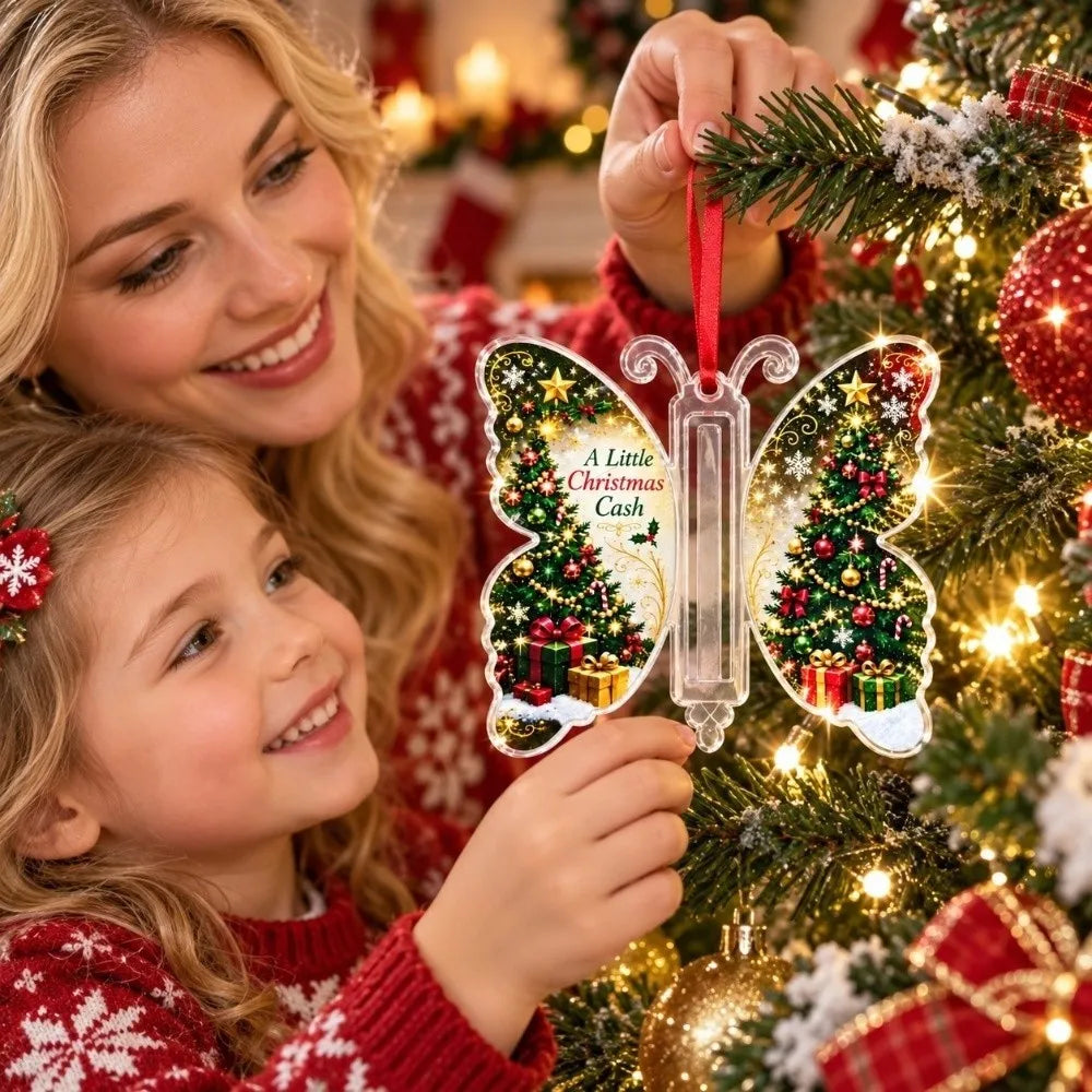 ButterflyGift™ Ornament 🦋🎄 — Beautiful Cash Gift Keepsake