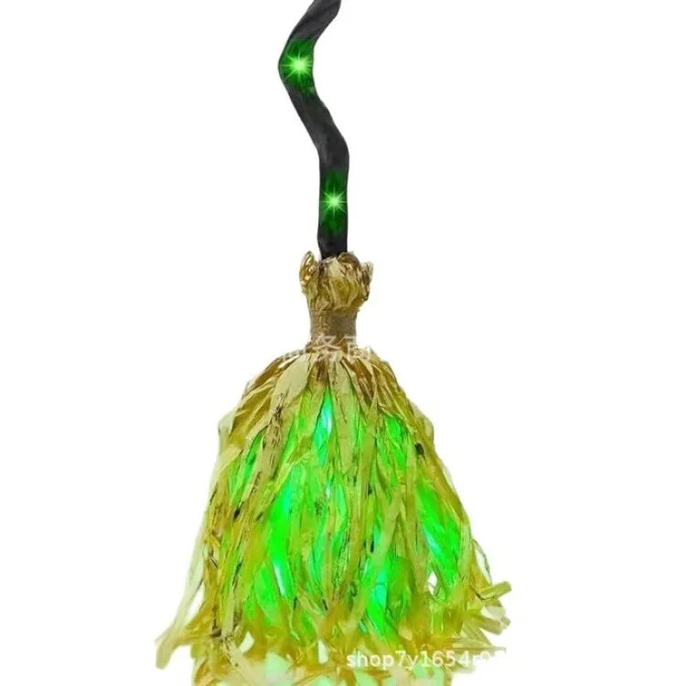 WitchGlow™ Broom 🧙‍♀️✨ — Spooky Lights & Sounds
