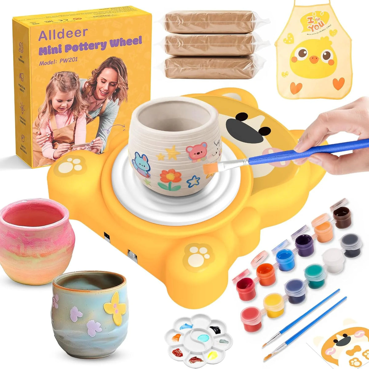 ClayCraft™ Pottery Wheel 🏺🎨 — Create, Shape & Have Fun