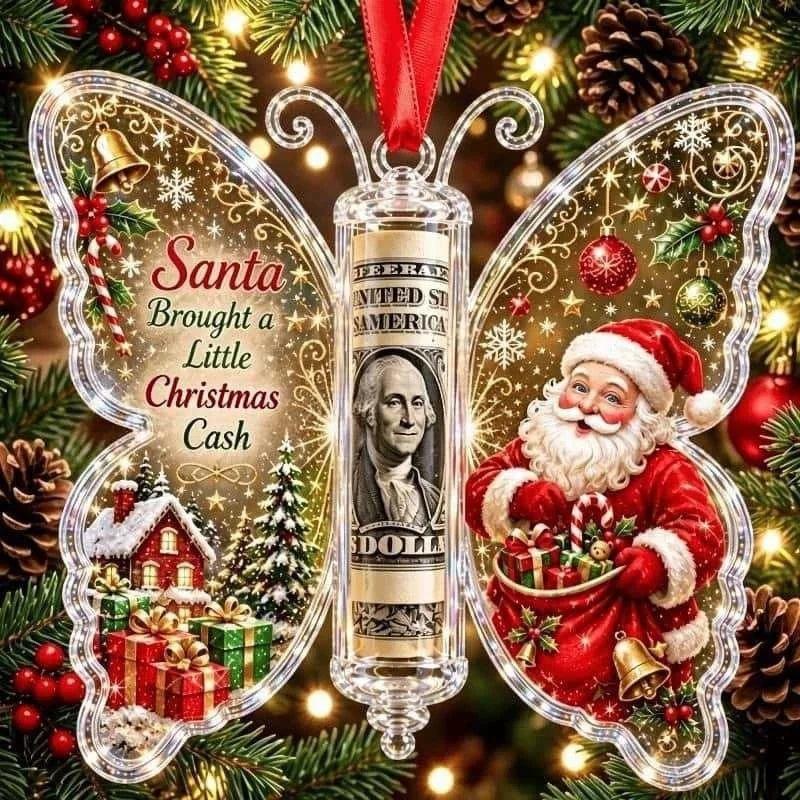 ButterflyGift™ Ornament 🦋🎄 — Beautiful Cash Gift Keepsake