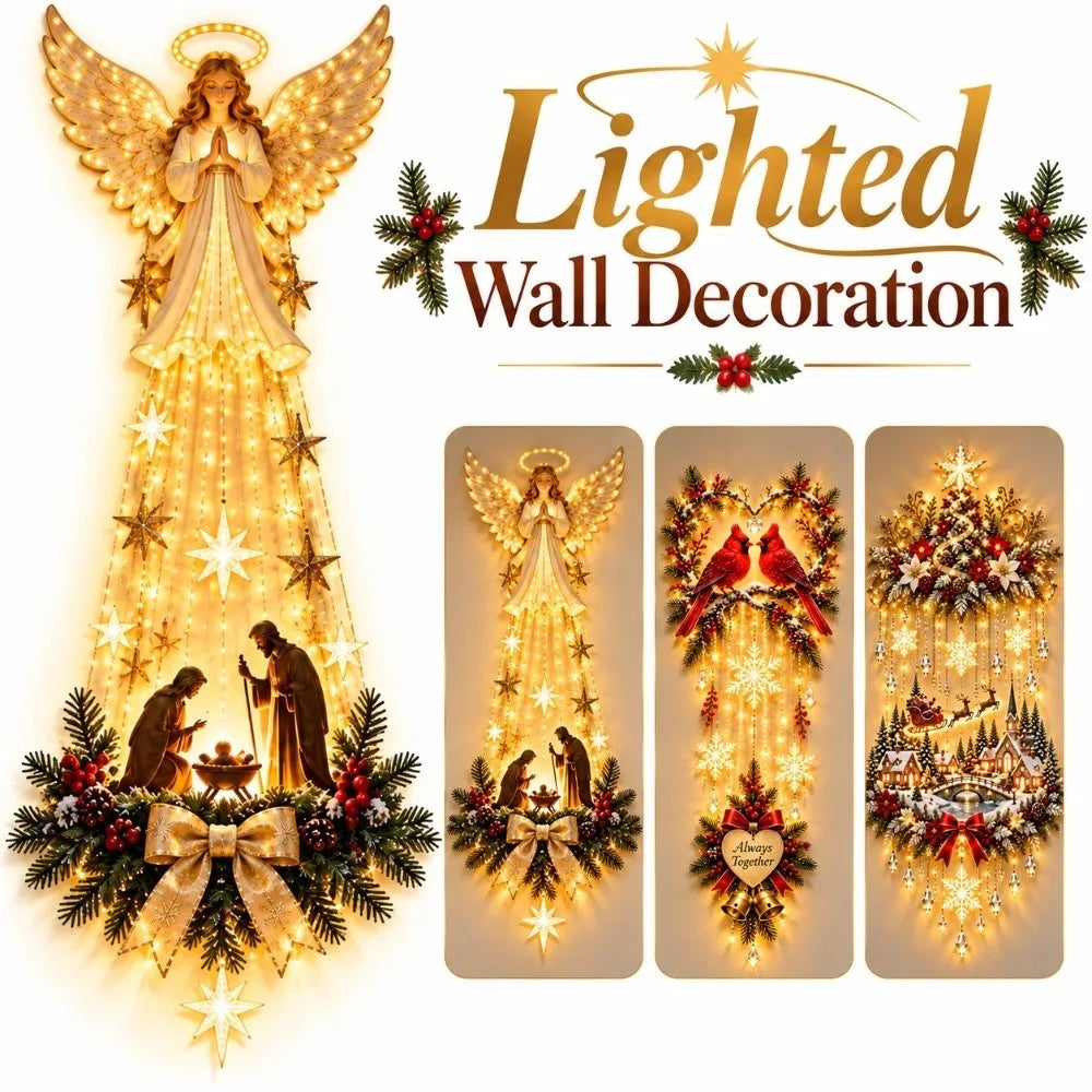BethlehemGlow™ Star ✝️⭐ — Illuminated Nativity Wall Décor