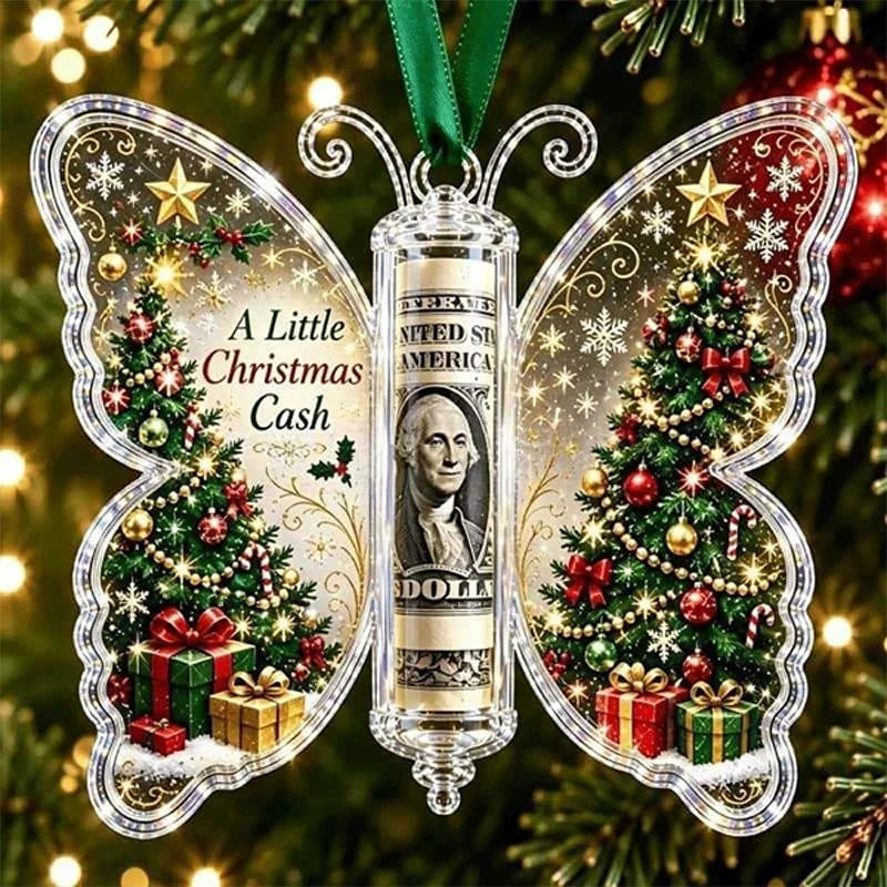 ButterflyGift™ Ornament 🦋🎄 — Beautiful Cash Gift Keepsake