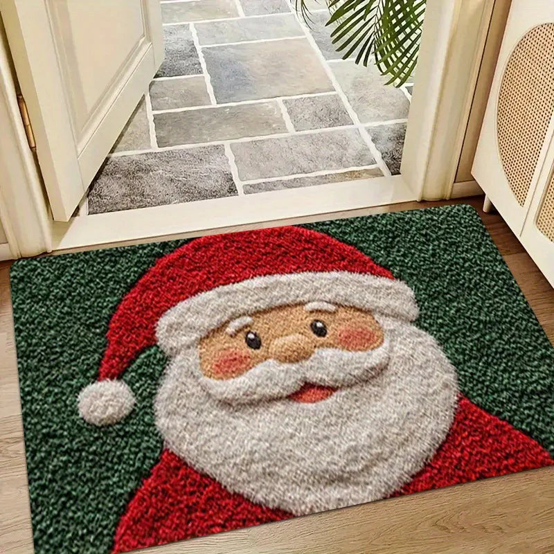 Christmas Door Mat Red Santa Claus Outdoor and indoor Gingerbread Man Carpet  New Year 2026 Merry Christmas Home Decor Foot Mat