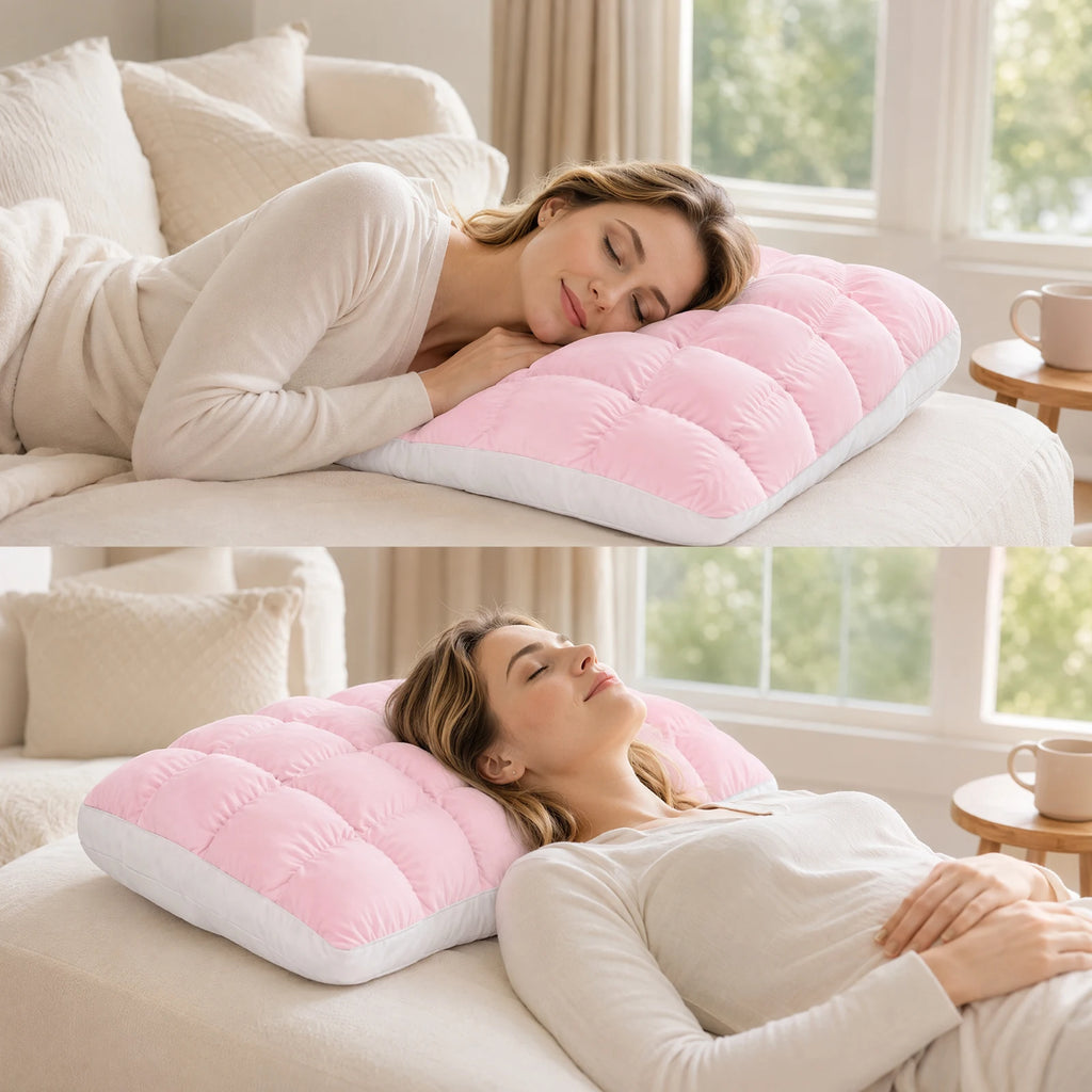 MarshmallowBreeze™ Pillow 💤❄️ — Plush, Cool & Cozy