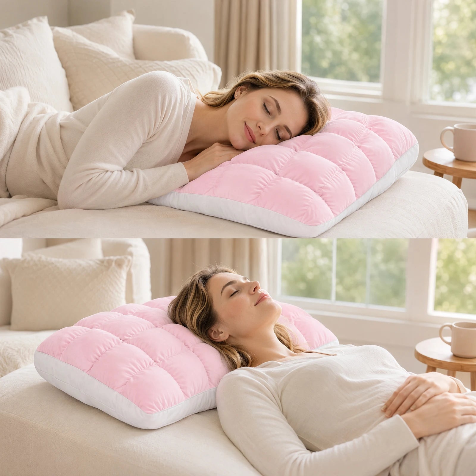 MarshmallowBreeze™ Pillow 💤❄️ — Plush, Cool & Cozy
