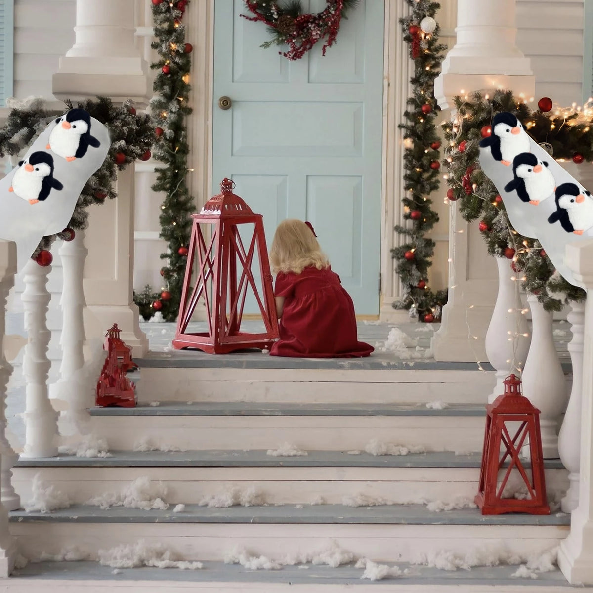 FrostyFlap™ 🐧✨ Penguin Railing Decor