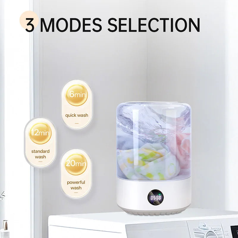 FreshWear Mini Washer – Quick, Hygienic & Effortless Cleaning!