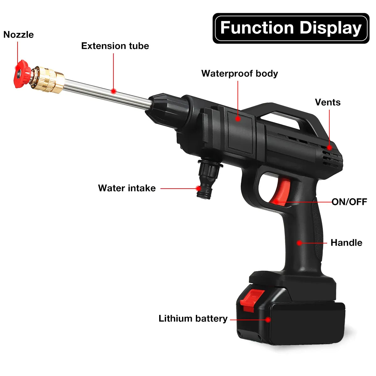 Máquina de pistola lavadora a presión 